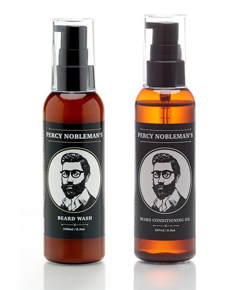 Percy Nobleman-Beard Oil & Shampoo Kit Zestaw Brodacza